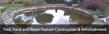 Pool and pond construction and refurbishment